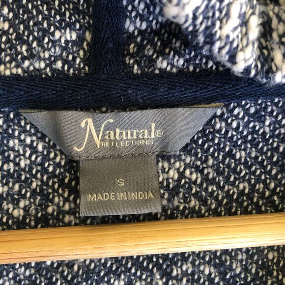 Natural Reflections BassPro Shops Blue Knit Hooded Sweater Women’s Small Pockets - Picture 5 of 9